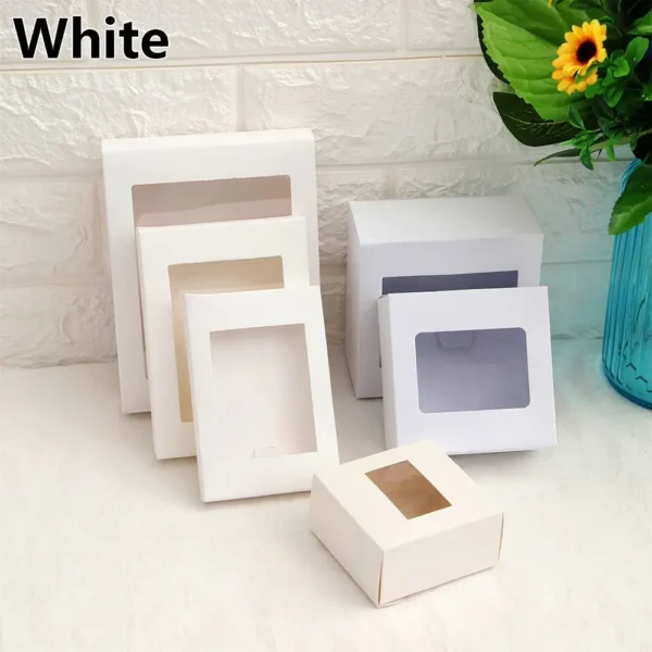 Boîte Kraft Cadeau avec fenêtre : élégance et praticité – Image 3