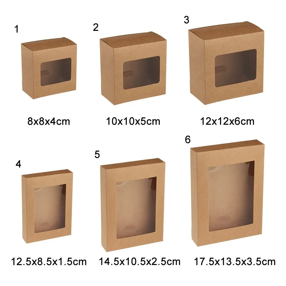 Boîte Kraft Cadeau avec fenêtre : élégance et praticité – Image 5