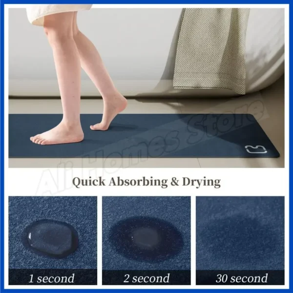 Tapis de bain diatomite : sécurité et confort pour votre salle de bains – Image 2