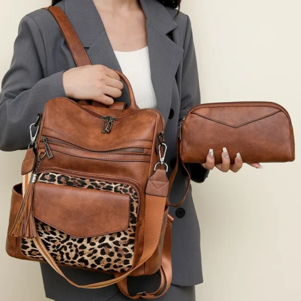 sac cuir dos femme